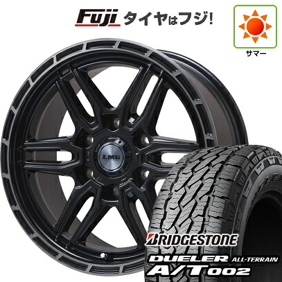 【新品】プラド/ハイラックス 夏タイヤ ホイール4本セット 265/70R17 ブリヂストン デューラー A/T002 OWL/RBL レアマイスター LMG ベレッタ(グロスブラック/ブラッククリアリム) 8J 17インチ(送料無料)