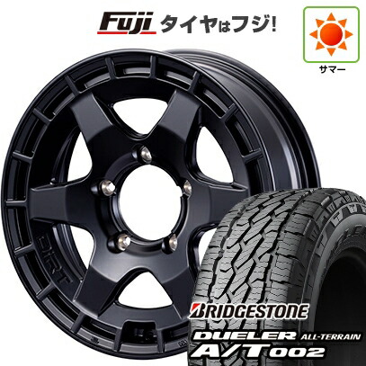 【新品】ジムニーシエラ/ジムニーノマド 夏タイヤ ホイール4本セット 215/70R16 ブリヂストン デューラー A/T002 OWL/RBL モーターファーム ダートプロップ 6J 16インチ(送料無料)