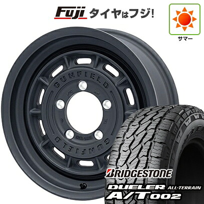 【新品】ジムニーシエラ/ジムニーノマド 夏タイヤ ホイール4本セット 215/70R16 ブリヂストン デューラー A/T002 OWL/RBL ショウワガレージ ガンフィールド 6J 16インチ(送料無料)