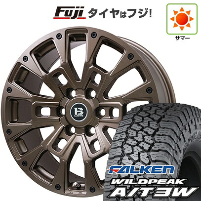 【新品】ランクル300 夏タイヤ ホイール4本セット 285/55R20 ファルケン ワイルドピーク A/T3W ビッグウエイ B-LUGNAS BRD(マットブロンズ) トヨタ車専用 8.5J 20インチ(送料無料)