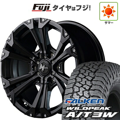 【新品】プラド/ハイラックス 夏タイヤ ホイール4本セット 35X12.5R17 ファルケン ワイルドピーク A/T3W MID WHEELS NITRO POWER ジャベリン 8J 17インチ(送料無料)