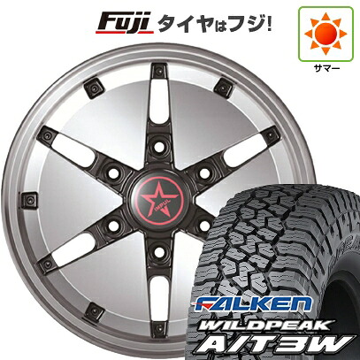 【新品】キャラバン 夏タイヤ ホイール4本セット 195/80R15 107/105N ファルケン ワイルドピーク A/T3W インパル シルエット 6J 15インチ(送料無料)