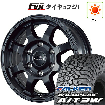 【新品】ハイエース200系 夏タイヤ ホイール4本セット 195/80R15 107/105N ファルケン ワイルドピーク A/T3W TWS グランヴァード Elan 6J 15インチ(送料無料)｜フジ スペシャルセレクション
