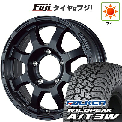【新品】ジムニー 夏タイヤ ホイール4本セット 175/80R16 ファルケン ワイルドピーク A/T3W TWS グランヴァード Elan 5.5J 16インチ(送料無料)