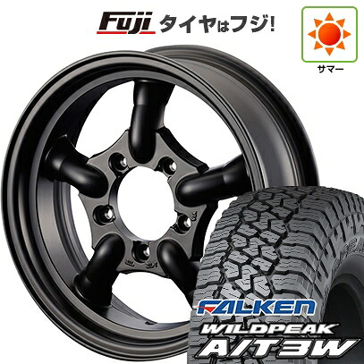 【新品】ジムニー 夏タイヤ ホイール4本セット 175/80R16 ファルケン ワイルドピーク A/T3W モーターファーム J-トラッド 5.5J 16インチ(送料無料)