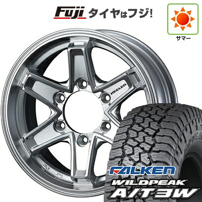 【新品】ハイエース200系 夏タイヤ ホイール4本セット 195/80R15 107/105N ファルケン ワイルドピーク A/T3W WEDS ウェッズアドベンチャー キーラータクティクス ハイパーシルバー 6J 15インチ(送料無料)