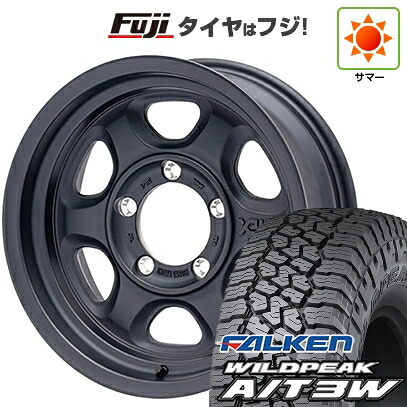 【新品】ジムニー 夏タイヤ ホイール4本セット 175/80R16 ファルケン ワイルドピーク A/T3W ショウワガレージ ゼノ 5.5J 16インチ(送料無料)
