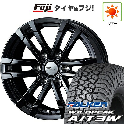 【新品】プラド/ハイラックス 夏タイヤ ホイール4本セット 285/70R17 ファルケン ワイルドピーク A/T3W WEDS ウェッズアドベンチャー プロディータ HC2 ブラック 限定 8J 17インチ(送料無料)