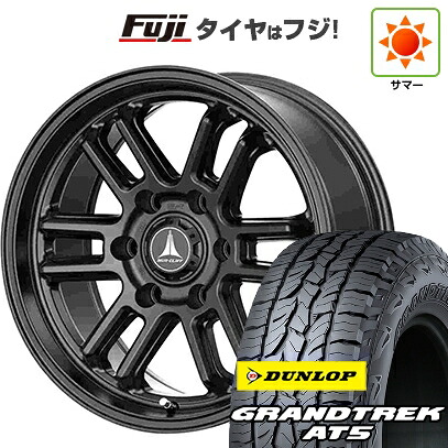 【新品】プラド/ハイラックス 夏タイヤ ホイール4本セット 265/65R17 ダンロップ グラントレック AT5 テクノピア マッドクリフ EVO 8J 17インチ(送料無料)｜フジ スペシャルセレクション