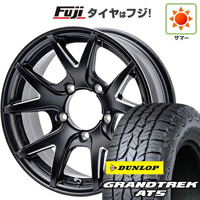 【新品】ジムニーシエラ/ジムニーノマド 夏タイヤ ホイール4本セット 215/70R16 ダンロップ グラントレック AT5 ショウワガレージ インスパイア テン 6J 16インチ(送料無料)