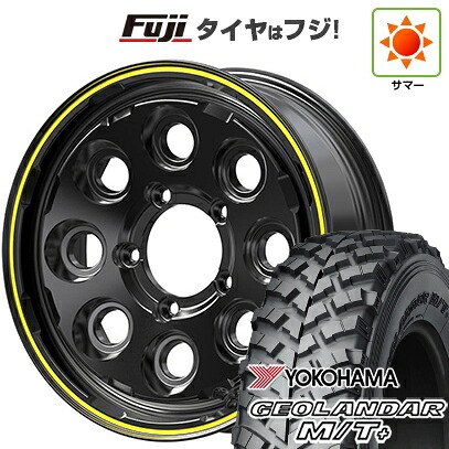 【新品】ジムニー 夏タイヤ ホイール4本セット 215/85R16 ヨコハマ ジオランダー M/T+ G001C 共豊 PPX ミルエイト 5.5J 16インチ(送料無料)｜フジ スペシャルセレクション