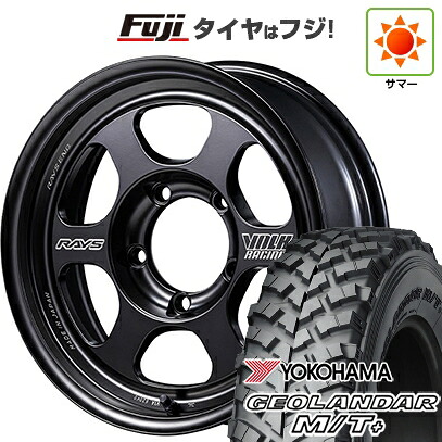 【新品】ジムニー 夏タイヤ ホイール4本セット 215/85R16 ヨコハマ ジオランダー M/T+ G001C RAYS レイズ ボルクレーシング TE37XT FOR J Black Shadow LTD. 5.5J 16インチ(送料無料)
