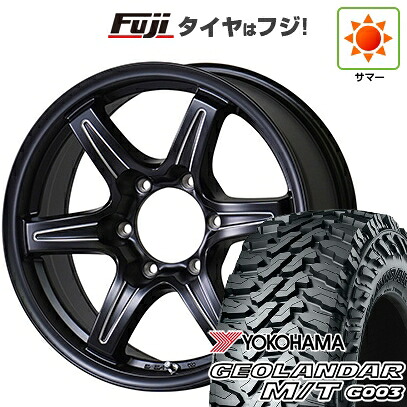 【新品】プラド/ハイラックス 夏タイヤ ホイール4本セット 265/65R17 ヨコハマ ジオランダー M/T G003 TWS グランヴァード NEO ブラックカット 7.5J 17インチ(送料無料)｜フジ スペシャルセレクション