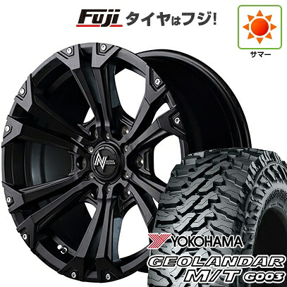 【新品】プラド/ハイラックス 夏タイヤ ホイール4本セット 275/70R17 ヨコハマ ジオランダー M/T G003 MID WHEELS NITRO POWER ジャベリン 8J 17インチ(送料無料)