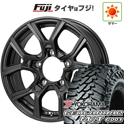 【新品】ジムニーシエラ/ジムニーノマド 夏タイヤ ホイール4本セット 30X9.5R15 ヨコハマ ジオランダー M/T G003 モンツァ カゼラH301 6J 15インチ(送料無料)