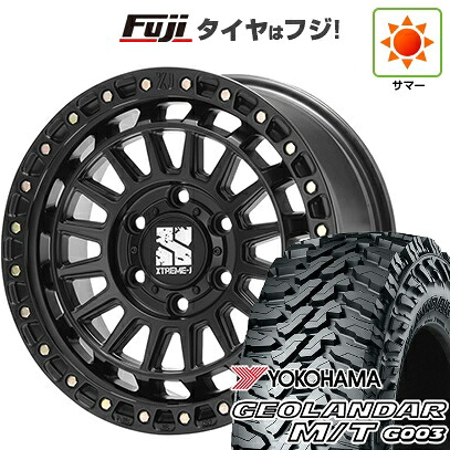 【新品】プラド/ハイラックス 夏タイヤ ホイール4本セット 285/70R17 ヨコハマ ジオランダー M/T G003 MLJ エクストリームJ XJ08 8J 17インチ(送料無料)|フジ スペシャルセレクション
