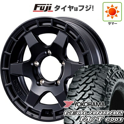 【新品】ジムニー 夏タイヤ ホイール4本セット 175/80R16 ヨコハマ ジオランダー M/T G003 モーターファーム ダートプロップ 5.5J 16インチ(送料無料)｜フジ スペシャルセレクション
