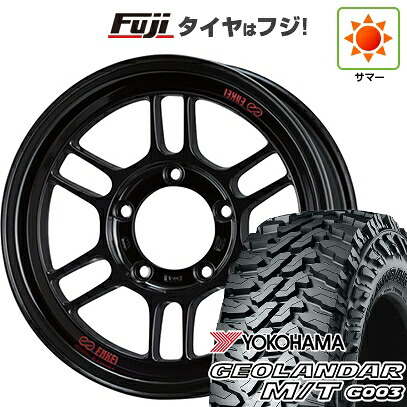 【新品】ジムニー 夏タイヤ ホイール4本セット 185/85R16 ヨコハマ ジオランダー M/T G003 ENKEI エンケイ ALLROAD RPT1 Black Limited Edition 5.5J 16インチ(送料無料)|フジ スペシャルセレクション