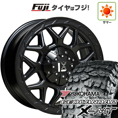【新品】プラド/ハイラックス 夏タイヤ ホイール4本セット 35X12.5R17 ヨコハマ ジオランダー X-MT G005 オフビート レクセル インフェルノ 8J 17インチ(送料無料)