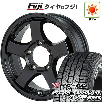 【新品】ジムニー 夏タイヤ ホイール4本セット 185/85R16 ヨコハマ ジオランダー A/T G015 WL/RBL ショウワガレージ TYPE-M 5.5J 16インチ(送料無料)｜フジ スペシャルセレクション