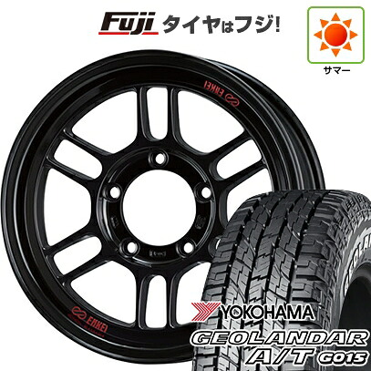 【新品】ジムニー 夏タイヤ ホイール4本セット 185/85R16 ヨコハマ ジオランダー A/T G015 WL/RBL ENKEI エンケイ ALLROAD RPT1 Black Limited Edition 5.5J 16インチ(送料無料)｜フジ スペシャルセレクション
