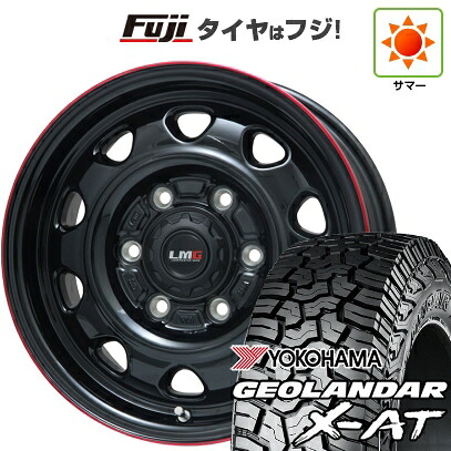 【新品】ランクル250 夏タイヤ ホイール4本セット 265/70R18 116 T ヨコハマ ジオランダー X-AT G016 RBL レアマイスター LMG OFF-STYLE(グロスブラック/レッドリム)トヨタ 7.5J 18インチ(送料無料)