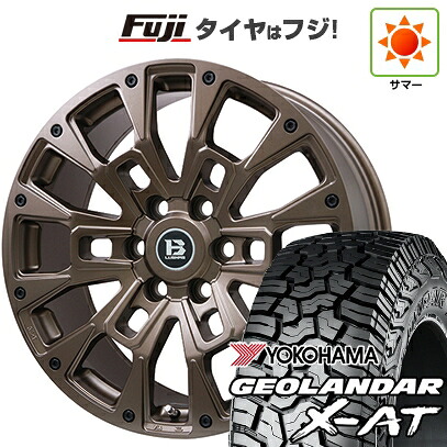 【新品】ランクル300 夏タイヤ ホイール4本セット 285/55R20 122/119 Q ヨコハマ ジオランダー X-AT G016 RBL ビッグウエイ B-LUGNAS BRD(マットブロンズ) トヨタ車専用 8.5J 20インチ(送料無料)