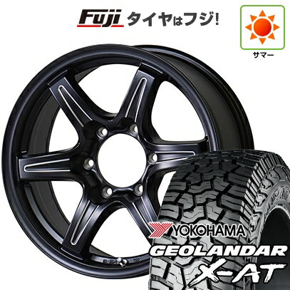 【新品】プラド/ハイラックス 夏タイヤ ホイール4本セット 265/70R17 115 T ヨコハマ ジオランダー X-AT G016 RBL TWS グランヴァード NEO ブラックカット 7.5J 17インチ(送料無料)