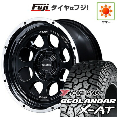 【新品】ランクル300 夏タイヤ ホイール4本セット 275/65R18 116 T XL ヨコハマ ジオランダー X-AT G016 RBL RAYS レイズ A LAP-08X 9J 18インチ(送料無料)