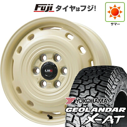 【新品】ランクル250/ランクル300 夏タイヤ ホイール4本セット 265/65R18 114 T ヨコハマ ジオランダー X-AT G016 RBL レアマイスター LMG OFF-STYLE 2 (アイボリー) トヨタ車用 7.5J 18インチ(送料無料)