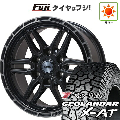 【新品】プラド/ハイラックス 夏タイヤ ホイール4本セット 265/65R17 116 T XL ヨコハマ ジオランダー X-AT G016 RBL レアマイスター LMG ベレッタ(グロスブラック/ブラッククリアリム) 8J 17インチ(送料無料)|フジ スペシャルセレクション