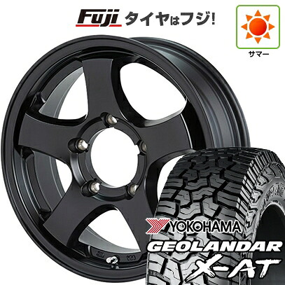 【新品】ジムニーシエラ/ジムニーノマド 夏タイヤ ホイール4本セット 215/70R16 ヨコハマ ジオランダー X-AT G016 RBL ショウワガレージ TYPE-M 6J 16インチ(送料無料)