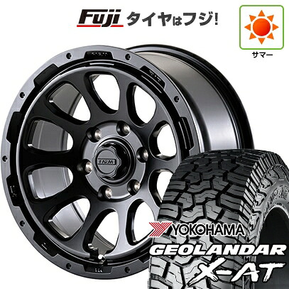 【新品】プラド/ハイラックス 夏タイヤ ホイール4本セット 265/70R17 121/118 Q ヨコハマ ジオランダー X-AT G016 RBL モーターファーム ファームD10 8J 17インチ(送料無料)｜フジ スペシャルセレクション