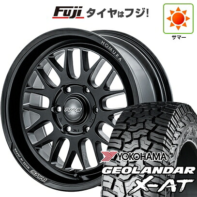 【新品】プラド/ハイラックス 夏タイヤ ホイール4本セット 275/70R17 ヨコハマ ジオランダー X-AT G016 RBL RAYS レイズ ホムラ 2X9L-RA 8.5J 17インチ(送料無料)｜フジ スペシャルセレクション