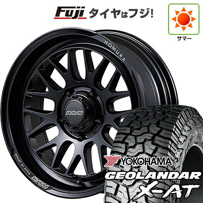 【新品】ジムニーシエラ/ジムニーノマド 夏タイヤ ホイール4本セット 215/70R16 ヨコハマ ジオランダー X-AT G016 RBL RAYS レイズ ホムラ 2X9L-RA 6J 16インチ(送料無料)