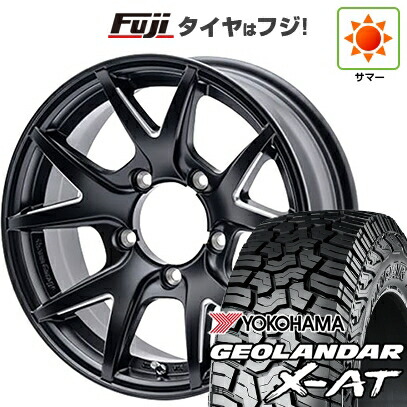 【新品】ジムニーシエラ/ジムニーノマド 夏タイヤ ホイール4本セット 215/70R16 ヨコハマ ジオランダー X-AT G016 RBL ショウワガレージ インスパイア テン 6J 16インチ(送料無料)