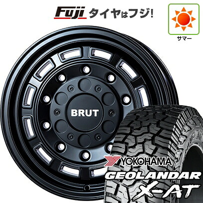 【新品】プラド/ハイラックス 夏タイヤ ホイール4本セット 265/65R17 116 T XL ヨコハマ ジオランダー X-AT G016 RBL トライスター BRUT BR-70 7.5J 17インチ(送料無料)|フジ スペシャルセレクション