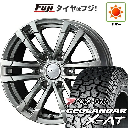 【新品】プラド/ハイラックス 夏タイヤ ホイール4本セット 265/70R17 121/118 Q ヨコハマ ジオランダー X-AT G016 RBL WEDS ウェッズアドベンチャー プロディータ HC2 メタリックシルバー 限定 8J 17インチ(送料無料)｜フジ スペシャルセレクション 93,060円