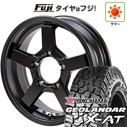 【新品】ジムニー 夏タイヤ ホイール4本セット 195R16C 104/102Q ヨコハマ ジオランダー X-AT G016 OWL ショウワガレージ X-LINE 5.5J 16インチ(送料無料)｜フジ スペシャルセレクション