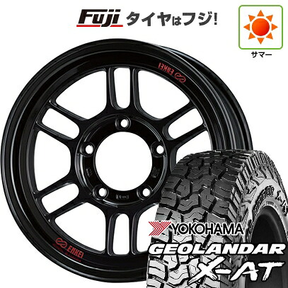 【新品】ジムニー 夏タイヤ ホイール4本セット 195R16C 104/102Q ヨコハマ ジオランダー X-AT G016 OWL ENKEI エンケイ ALLROAD RPT1 Black Limited Edition 5.5J 16インチ(送料無料)｜フジ スペシャルセレクション