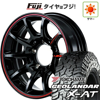 【新品】ジムニー 夏タイヤ ホイール4本セット 185/85R16 ヨコハマ ジオランダー X-AT G016 WL MID WHEELS MID RACING R25 Plus 5.5J 16インチ(送料無料)｜フジ スペシャルセレクション