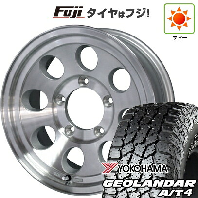 【新品】ジムニーシエラ/ジムニーノマド 夏タイヤ ホイール4本セット 235/75R15 ヨコハマ ジオランダー A/T4 G018 OWL/RBL WEDS ウェッズ ジムライン タイプ2 6J 15インチ(送料無料)|フジ スペシャルセレクション