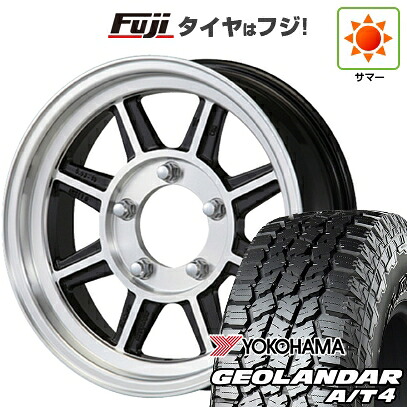 【新品】ジムニーシエラ/ジムニーノマド 夏タイヤ ホイール4本セット 215/70R16 ヨコハマ ジオランダー A/T4 G018 RBL ハヤシレーシング ハヤシストリート タイプSTJ 5.5J 16インチ(送料無料)｜フジ スペシャルセレクション 112,950円