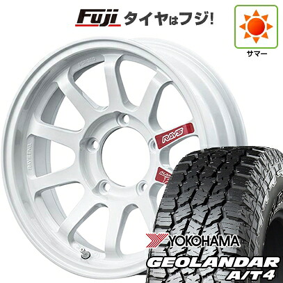 【新品】ジムニーシエラ/ジムニーノマド 夏タイヤ ホイール4本セット 225/70R16 ヨコハマ ジオランダー A/T4 G018 RBL RAYS レイズ A LAP-J PRO 6J 16インチ(送料無料)｜フジ スペシャルセレクション