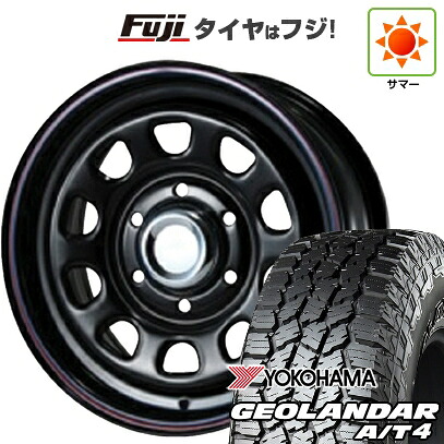 【新品】キャラバン 夏タイヤ ホイール4本セット 215/65R16 109/107S ヨコハマ ジオランダー A/T4 G018 WL/RBL MLJ デイトナSS 6.5J 16インチ(送料無料)