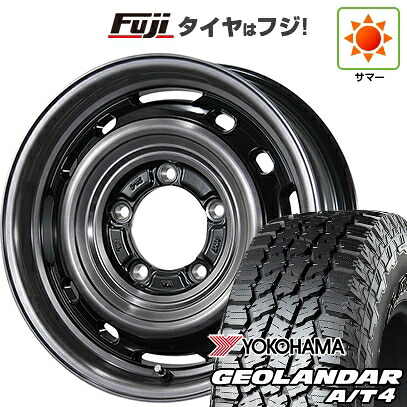 【新品】ジムニーシエラ/ジムニーノマド 夏タイヤ ホイール4本セット 215/70R16 ヨコハマ ジオランダー A/T4 G018 RBL トピー ランドフット XFG 6J 16インチ(送料無料)|フジ スペシャルセレクション