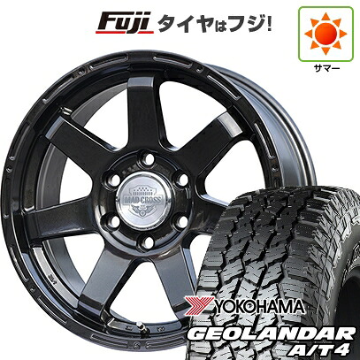 【新品】ランクル250 夏タイヤ ホイール4本セット 265/70R18 116 H ヨコハマ ジオランダー A/T4 G018 RBL ホットスタッフ マッドクロス MC-76 ガンブラック トヨタ車専用 7.5J 18インチ(送料無料)