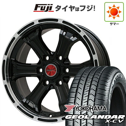 【新品】ランクル250 夏タイヤ ホイール4本セット 265/70R18 ヨコハマ ジオランダー X-CV G057 ビッグウエイ B-MUD K(グロスブラックリムポリッシュ)トヨタ 8J 18インチ(送料無料)|フジ スペシャルセレクション