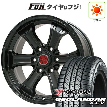 【新品】ランクル250 夏タイヤ ホイール4本セット 265/70R18 ヨコハマ ジオランダー X-CV G057 ビッグウエイ B-MUD K(マットブラック) トヨタ車専用 8J 18インチ(送料無料)