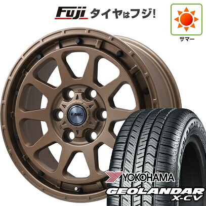 【新品】ランクル250 夏タイヤ ホイール4本セット 265/70R18 ヨコハマ ジオランダー X-CV G057 レアマイスター LMG DIEZ ブロンズ トヨタ・レクサス車専用 8J 18インチ(送料無料)|フジ スペシャルセレクション
